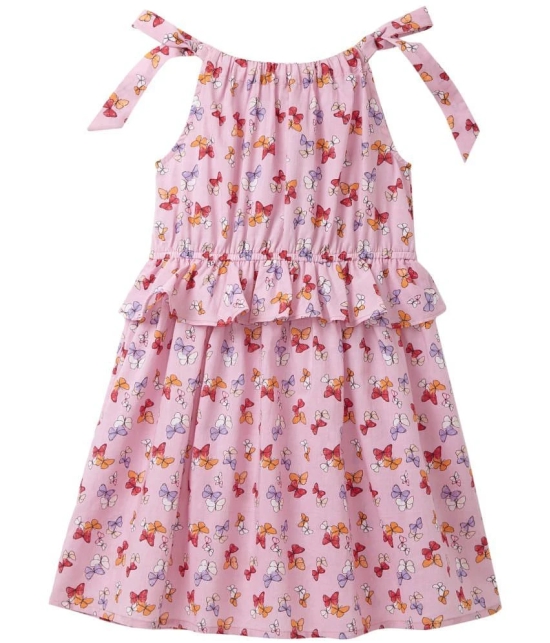 Cub Mcpaws - Pink Rayon Girls Frock ( Pack of 1 ) - None