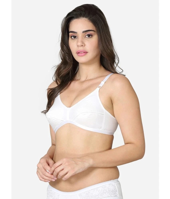 VStar - White Cotton Non Padded Womens Everyday Bra ( Pack of 1 ) - None