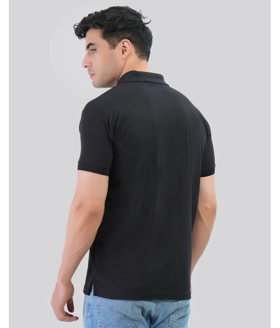 Forbro Black Cotton Regular Fit Mens Sports Polo T-Shirt ( Pack of 1 ) - None