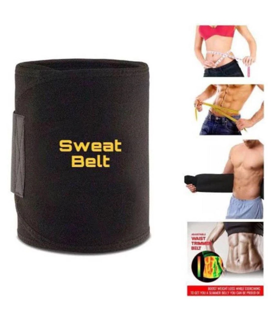 DynFIT sweat slim belt tummy shaper, body shaper weight loss for men and women adjustable sauna belt slim belt - ONESIZE