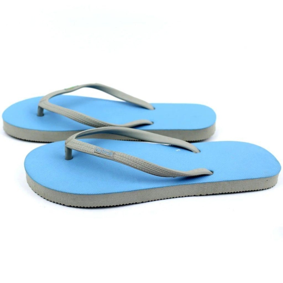 Cornflower Blue & Grey Flip-Flops (Women)