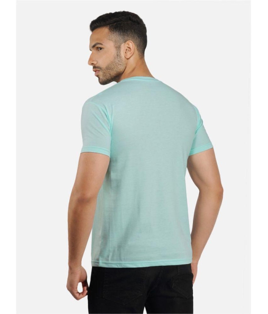 CHOZI Cotton Regular Fit Printed Half Sleeves Mens T-Shirt - Light Blue ( Pack of 1 ) - None