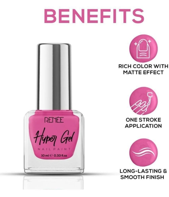 RENEE Hyper Gel Nail Paint - Haute Pink 10ml