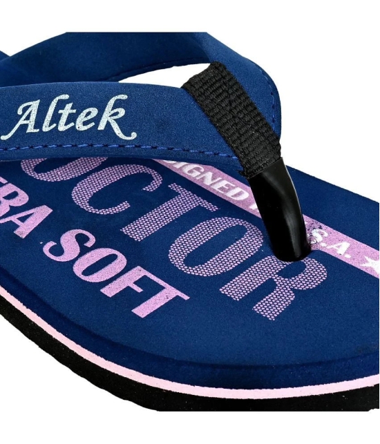 Altek Navy Blue Womens Flip Flop - None