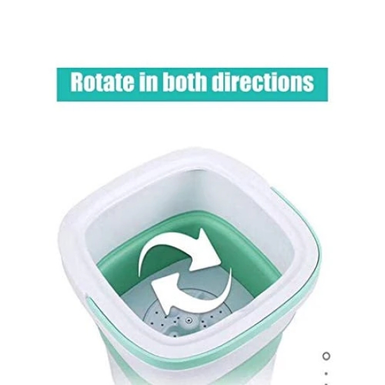 Mini Folding Washing Machine Portable Foldable Compact Ultrasonic Small Automatic USB Powered Cleaning Washer for Travel Home Business Trip