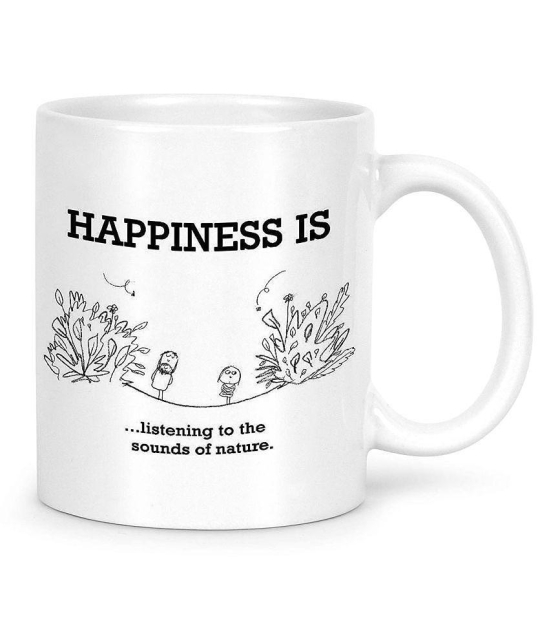 Idream Quote Printed Ceramic Coffee Mug 1 Pcs 330 mL - White