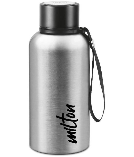 Milton Aura 500 Thermosteel Bottle, 520 ml, Silver | 24 Hours Hot and Cold | Easy to Carry | Rust Proof | Leak Proof | Tea | Coffee | Office| Gym | Home | Kitchen | Hiking | Trekking | Trave