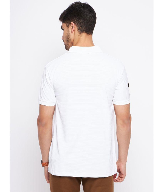 MXN - White Cotton Regular Fit Mens Polo T Shirt ( Pack of 1 ) - None