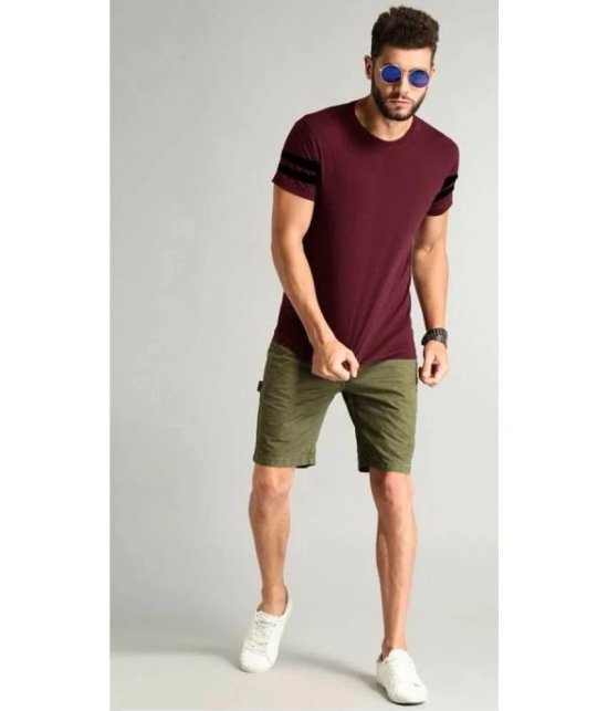 Forbro Maroon Cotton Slim Fit Mens Sports T-Shirt ( Pack of 1 ) - None