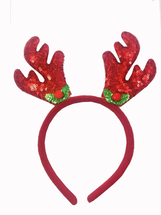 Webelkart Christmas Reindeer Headband Antlers Hoop for Kids (Pack of 6)