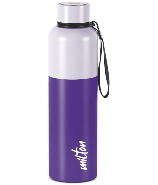 Milton Ancy 1000 Thermosteel Water Bottle, 1.05 Litre, Violet | 24 Hours Hot and Cold | Easy to Carry | Rust Proof | Tea | Coffee | Office| Gym | Home | Kitchen | Hiking | Trekking | Travel 