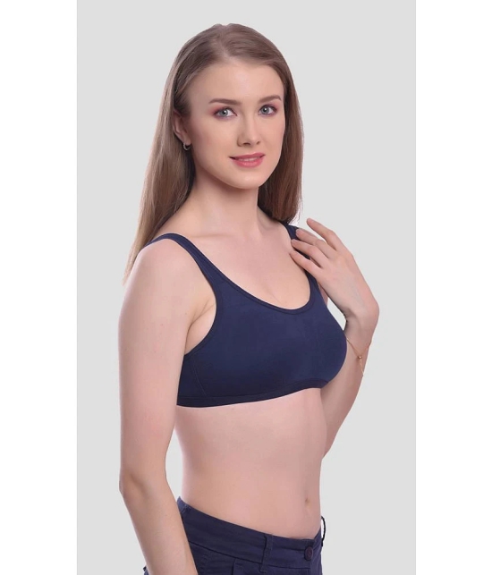 Elina Pack of 3 Cotton Non Padded Womens Everyday Bra ( Multicolor ) - None