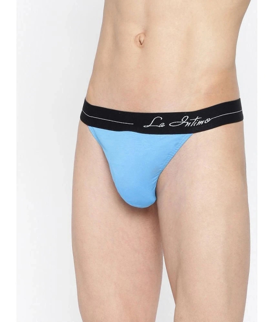 La Intimo Cotton Mens Bikini ( Blue ) - None