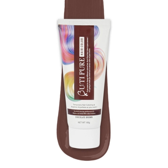 Butipure Hair Color Chocolate Brown Semi Permanent No Ammonia 60g-Vivid Red