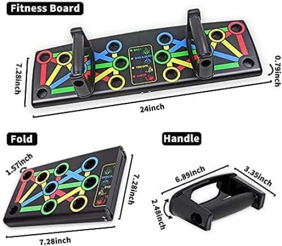 Push Up Board for Men Women Body Building Fitness Training Gym Workout Exercise Push Up Rack Board System Fitness Comprehensive Exercise Workout Training Gym Exercise Push-Up Stands EquipmentS