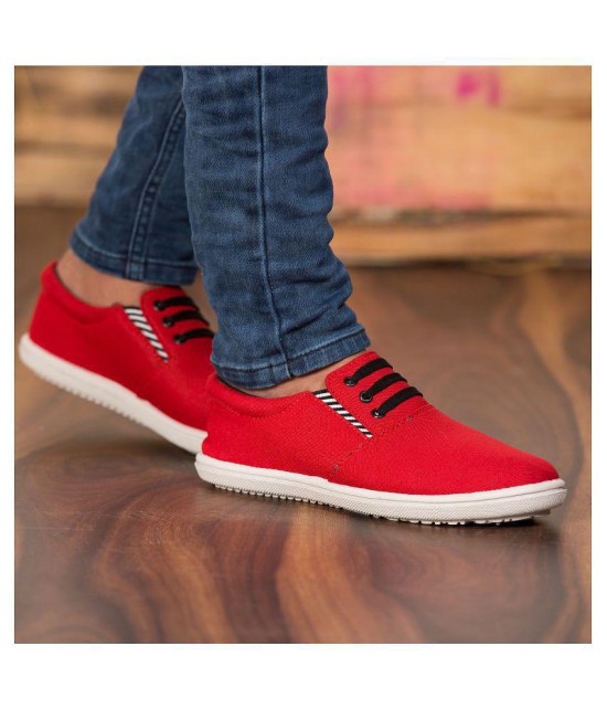 Kzaara Red Casual Shoes - None