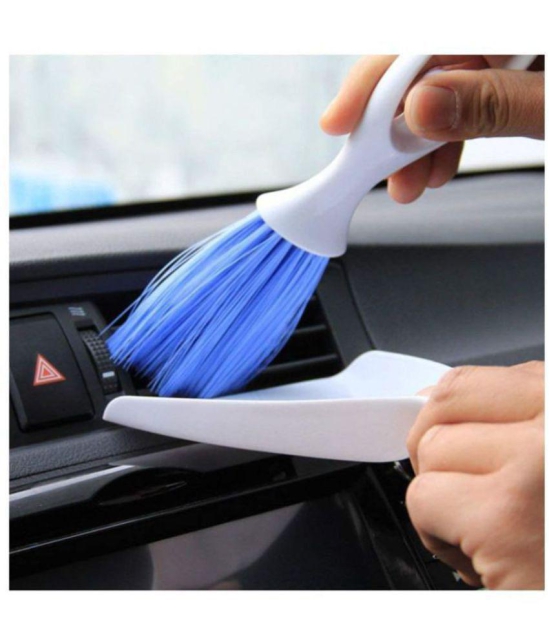 HOMETALES - Car Cleaning Car AC Air Outlet Vent Internal Cleaner- Dust Cleaning Mini Dustpan With Brush for car accessories(Pack Of 1)