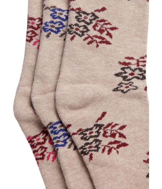 Texlon - Multicolor Woollen Women's Mid Length Socks ( Pack of 3 ) - None