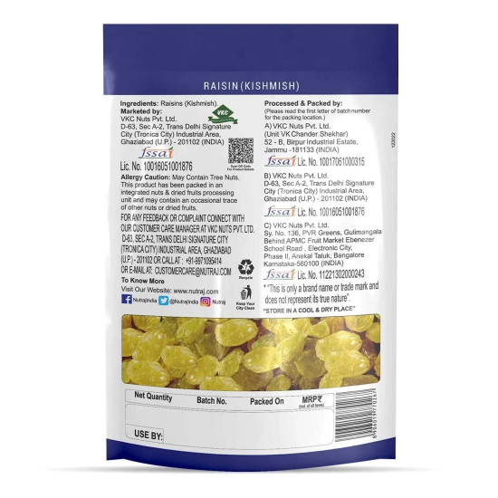 Nutraj Round Raisins 250gm