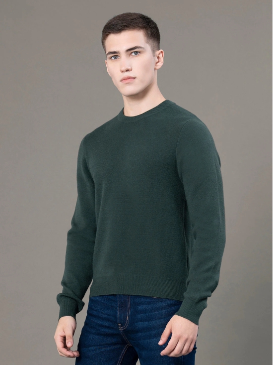 RedTape Round Neck Solid Sweater for Men | Essential Comfort for Every Day