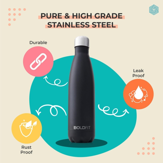 Boldfit Stainless Steel Water Bottle-Army Green 1000ml