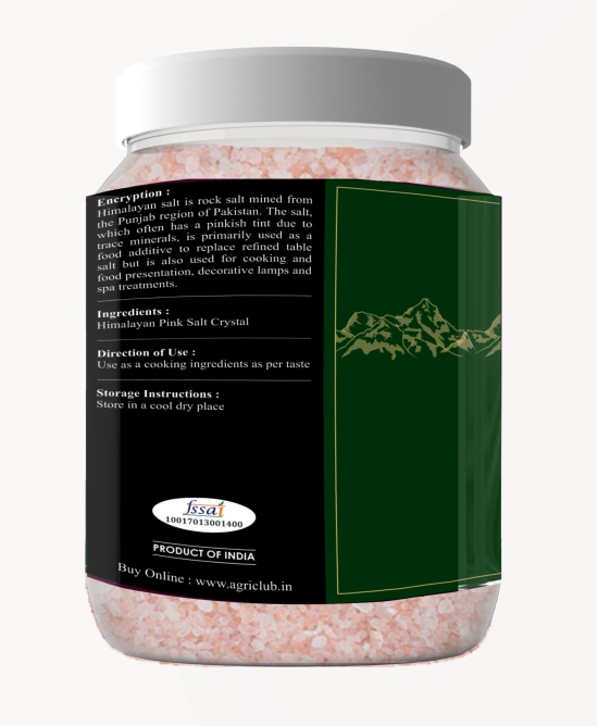 Agri Club Himalayan Pink Salt Crystal, 950 gm