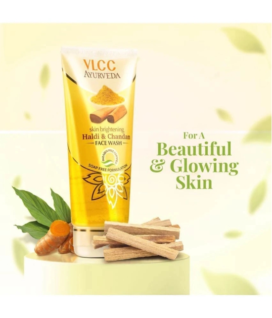 VLCC Ayurveda Skin Brightening Haldi & Chandan Face Wash, 100 ml Each ( Pack of 3 )