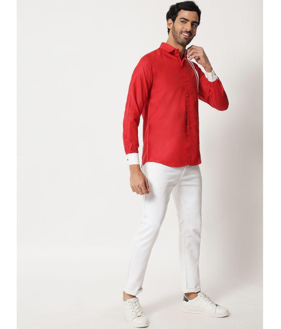 VERTUSY - Red 100% Cotton Regular Fit Men's Casual Shirt ( Pack of 1 ) - None