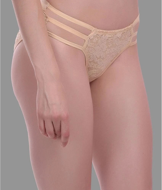 Madam - Beige Denim Self Design Womens No Panty Line ( Pack of 1 ) - None