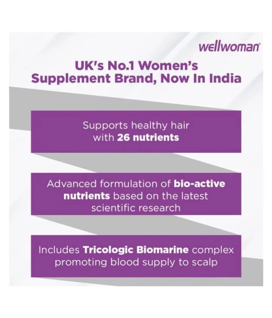 WELLWOMAN Hairfollic hair supplement 30 no.s Multivitamins Tablets