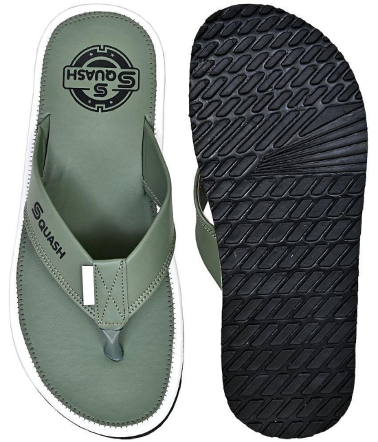 Squash - Green Men's Thong Flip Flop - None