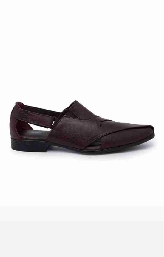 REGAL BROWN MEN LEATHER FORMAL SLIP-ONS