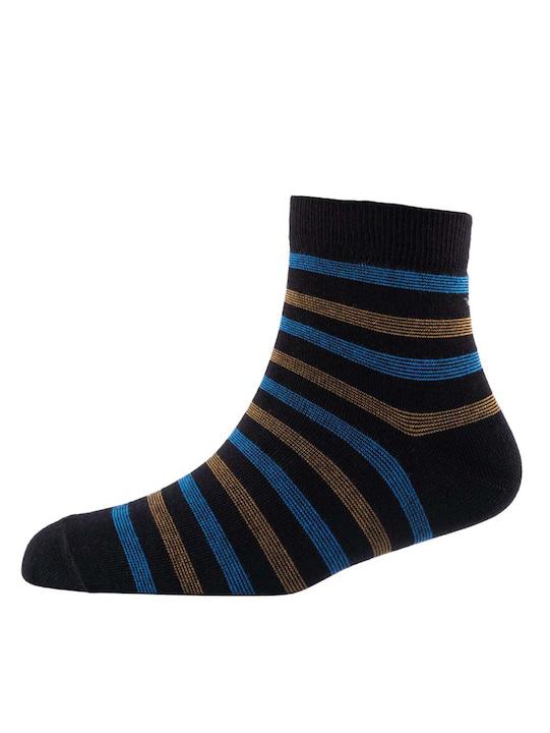 Men Pack Of 2 Patterned Cotton Ankle Length Socks