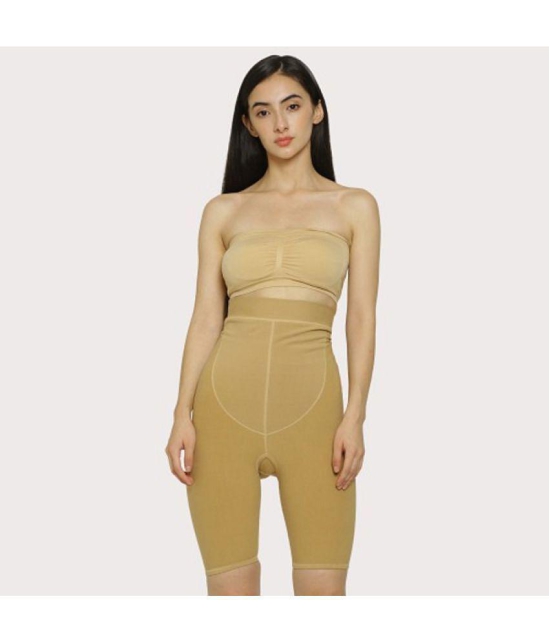 SELETA - Beige Shapewear Cotton Women's Tummy Tucker ( Pack of 1 ) - None