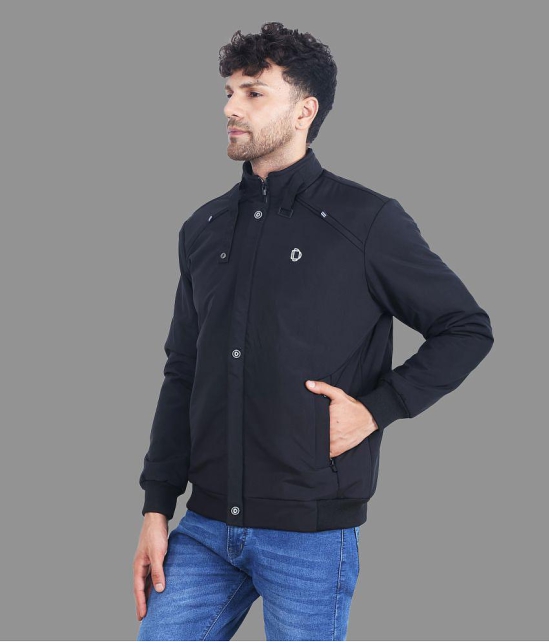 Dollar - Black Synthetic Regular Fit Mens Windcheater Jacket ( Pack of 1 ) - None