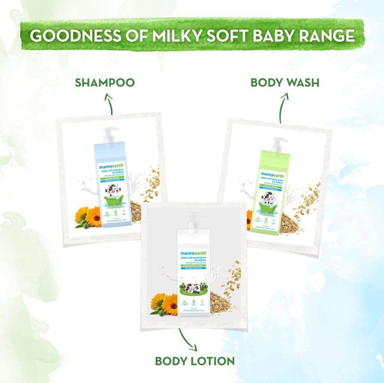 Mamaearth Milky Soft Body Lotion For Baby with Oats, Milk & Calendula - 400 ml
