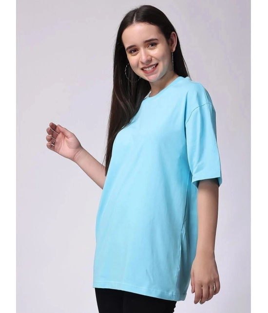 AKTIF Blue Cotton Blend Womens T-Shirt ( Pack of 1 ) - None