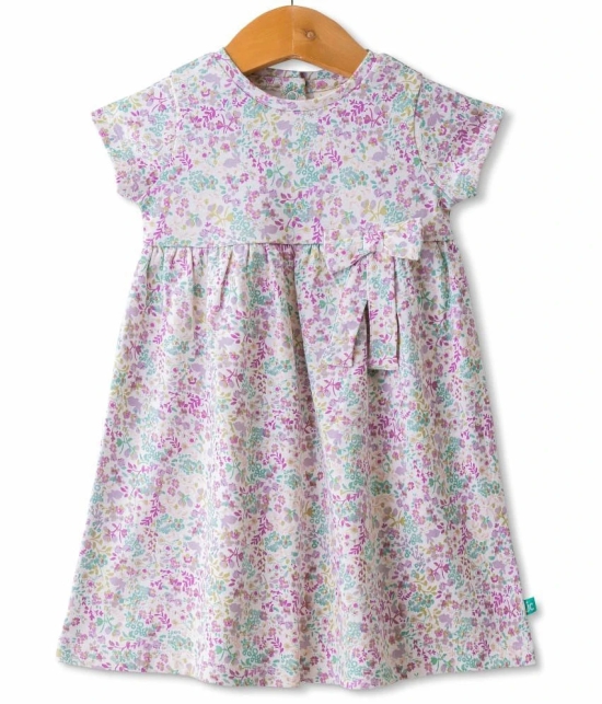 Juscubs Off White Cotton Baby Girl Frock ( Pack of 1 ) - None