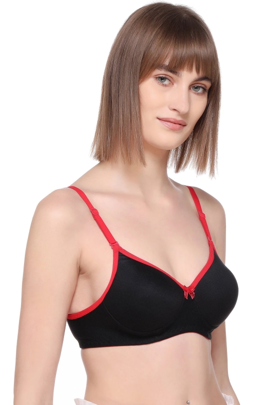 Womens SA-51 Red Cotton Rich Lightly Padded Multiway T-Shirt Bra-38 / B / Red