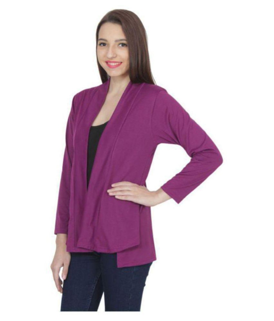 Affair Cotton Shrugs - Purple Single - XL