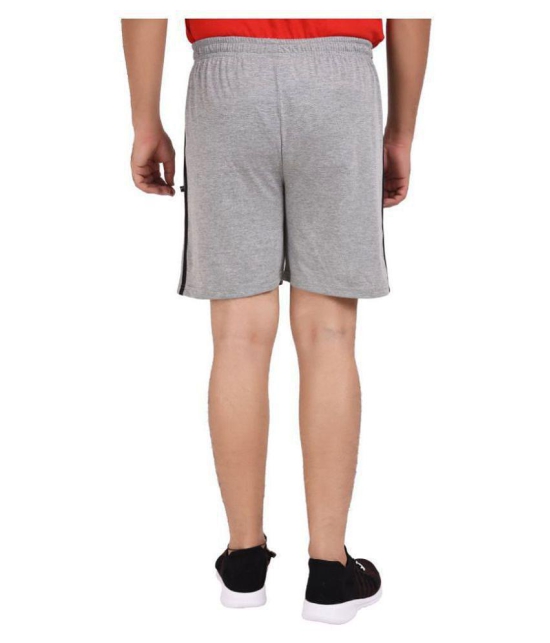 Neo Garments Grey Shorts SINGLE SHORTS GREY (PLUS SIZES FROM : M TO 7XL). - None