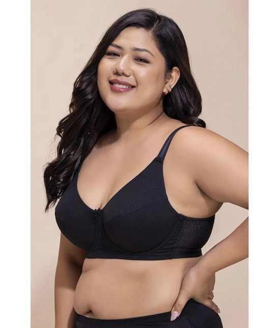 Clovia Pack of 1 Cotton Womens T-Shirt Bra ( Black ) BR2530P13 - None