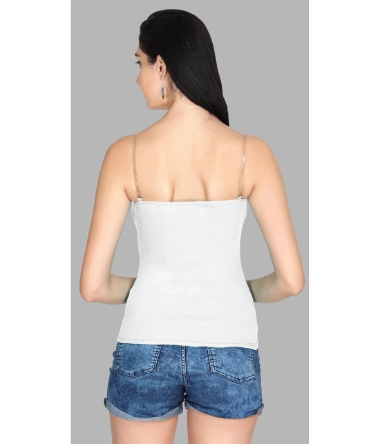 Madam Camisole Cotton Blended Camisoles - White Single - None