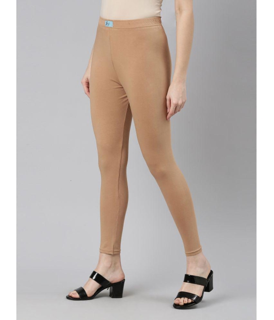 Jcss - Camel Lycra Women's Leggings ( Pack of 1 ) - None