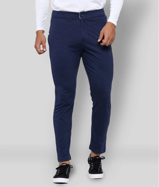 MAD TEE - Navy Blue Cotton Blend Mens Trackpants ( Pack of 1 ) - XL