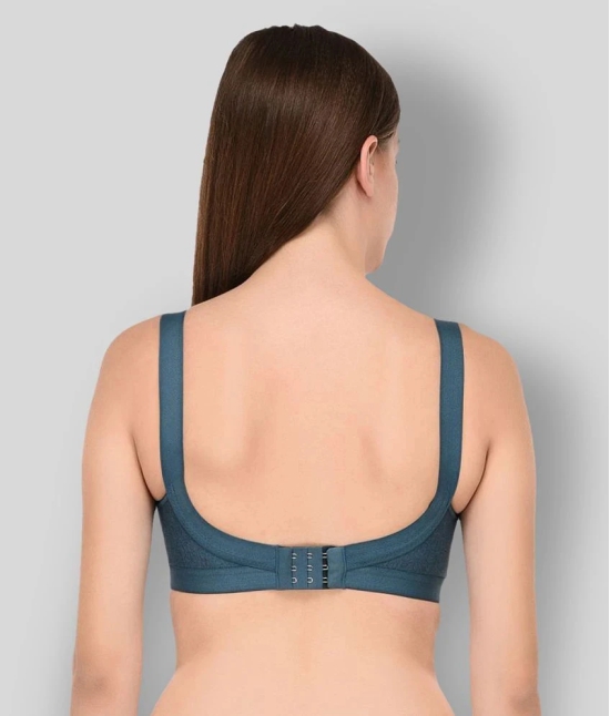 Elina - Blue Cotton Non - Padded Womens T-Shirt Bra ( Pack of 1 ) - 34D