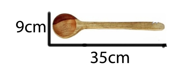 Mii Art Wood Spoon Size 35 cm Pack of 1 pcs