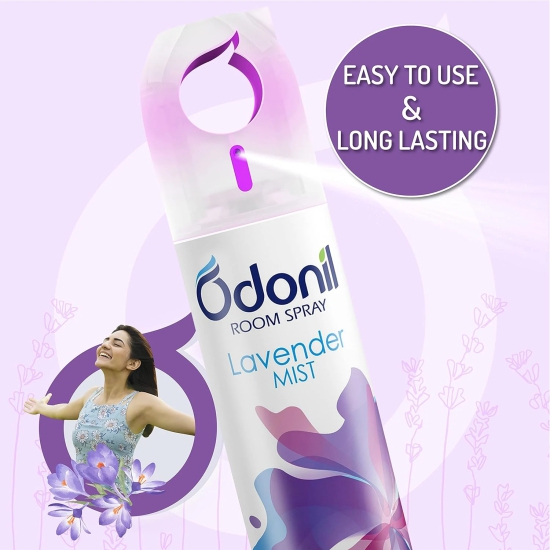 Odonil Room Air Freshner Spray, Lavender Fresh - 220 ml