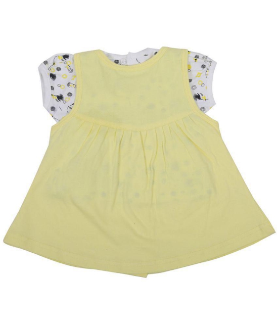 NammaBaby - Cotton Blend Yellow Baby Girl Frock ( Pack of 1 ) - None