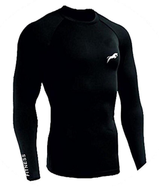 Rider Compression Top Full Sleeve Plain Athletic Fit Multi Sports Cycling, Cricket, Football, Badminton, Gym, Fitness & Other Outdoor Inner Wear - M